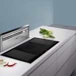 Extractor de encimera Siemens iQ700, tecnología visible únicamente cuando se necesita, imagen ambiente
