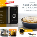 Microondas Whirlpool capaz de hacer tortilla