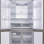Nuevos side by side 4 puertas Cube de Haier por dentro