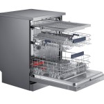Waterwall, la tecnología con la que Samsung completa su gama  de lavavajillas, modelo DW60M9550FS abierto
